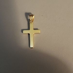 14k Yellow Gold Cross Pendant